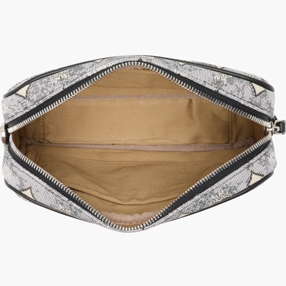 MCM Monogram Crossbody Bag in Black & Ivory - Picture 5 of 9